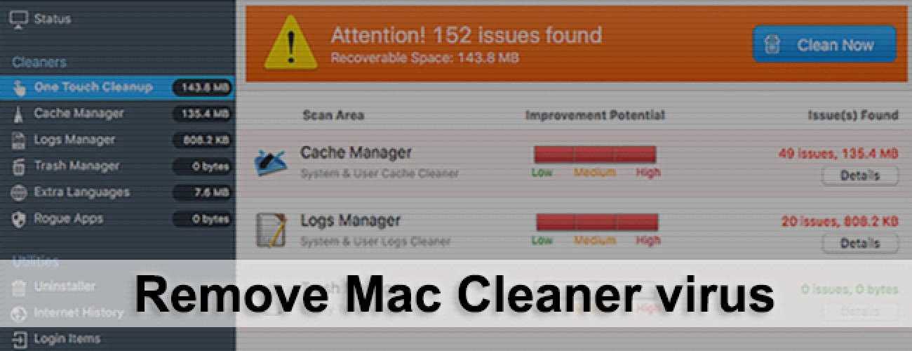 advanced mac cleaner virus entfernen